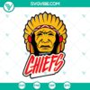 Kansas City Chiefs Native SVG files with headdress and Indian chief design, perfect for download.