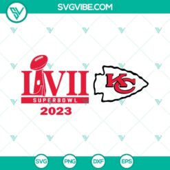 Kansas City Chiefs Super Bowl 2023 SVG Images in PNG, DXF, and EPS formats. Ideal for crafts and DIY projects.