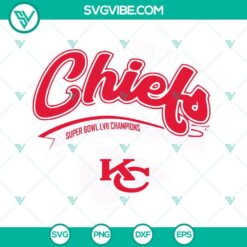 Kansas City Chiefs Super Bowl LVII Champions SVG Files, KC Chiefs Logo
