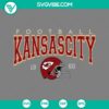 Kansas City Chiefs football SVG design with team logo, ideal for crafting and digital projects.