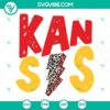 Kansas City Leopard Lightning Bolt SVG file with Kansas City skyline, perfect for crafting projects.