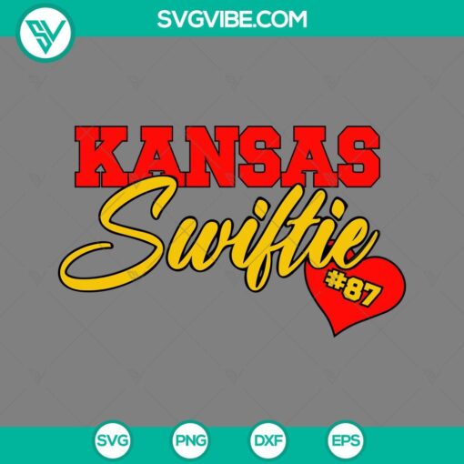 Kansas City Chiefs Travis Kelce 87 Super Bowl 2024 SVG design for digital download in PNG, EPS, DXF formats.