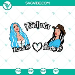 KAROL G Beck G Starbucks Cup SVG design with La Bichota theme for download. Ideal for customizing cups.