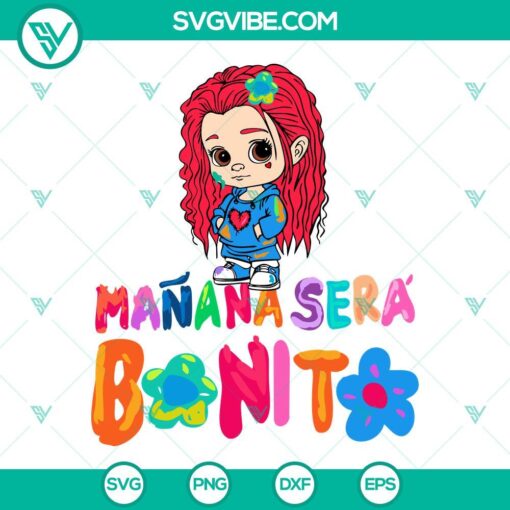 Karol G mañana será bonito SVG files, ideal for Cricut projects. High-quality PNG, DXF, and EPS formats, perfect for crafting.