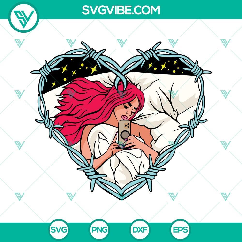 Karol G Red Hair SVG, Bichota SVG Digital Files For Cricut Silhouette Karol G Red Hair and Bichota SVG file perfect for Cricut, digital download design for craft projects.