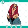 Karol G red hair design cut files with SVG, PNG, DXF, and EPS formats for Silhouette machines.