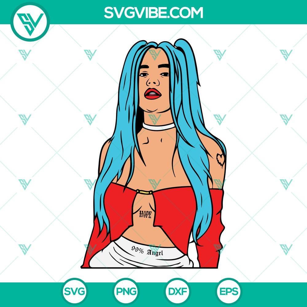 Karol G SVG, Bichota SVG, Karol G PNG DXF EPS Cricut Karol G and Bichota SVG and PNG images for Cricut, featuring detailed designs in DXF and EPS formats.