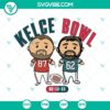 Kelce vs Jason SVG file for Super Bowl 2023 download featuring Chiefs theme, ideal for digital projects.
