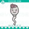 Kid girl sperm embroidery design funny father's day machine file - playful and unique pattern for DIY projects.