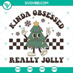Funny and jolly Christmas tree SVG image collection, perfect for holiday crafts.