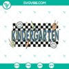 Colorful kindergarten and pre school themed SVG files for back to school projects in PNG, DXF, and EPS formats.