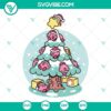 Kirby Christmas Tree SVG download with Merry Christmas design for Kirby game fans in PNG and DXF formats.