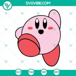 Kirby SVG Image Bundle, Cute SVG File, Video Game Character SVG Image PNG DXF EPS 7