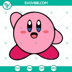 Kirby SVG File Bundle, Kirby Game SVG Download PNG DXF EPS Digital Download 5