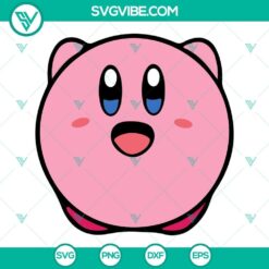 Kirby SVG File Bundle, Kirby Game SVG Download PNG DXF EPS Digital Download 8