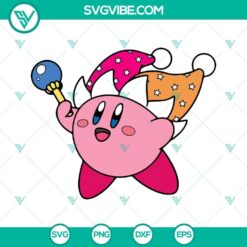 Kirby SVG File Bundle, Nintendo Video Game Character SVG File PNG DXF EPS 6