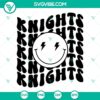 Knights football SVG with smiley face design for download. Great for sports fans!