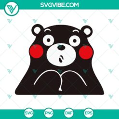 Kumamon SVG files featuring "For The Glory Of Satan" design - PNG, DXF, EPS formats for crafting.