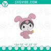 Kuromi Easter Bunny embroidery file featuring a cute holiday pattern, perfect for festive crafts and projects.