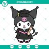 Kuromi Graduation SVG file with Senior Class of 2023 design, featuring cute Sanrio character in academic cap and gown. Perfect for crafting.