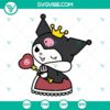 Kuromi Halloween SVG file with spooky witchy themes, ideal for crafts and decor projects.
