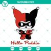 Kuromi Harley Quinn mashup character SVG file, featuring PNG, DXF, and EPS cut files. Ideal for crafting projects.