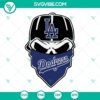 La Dodgers logo SVG download featuring Dodgers sugar skull SVG images, Los Angeles Dodgers, for digital use.