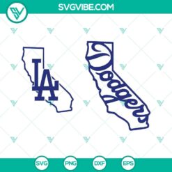 LA Dodgers logo SVG files perfect for crafting, in PNG, DXF, and EPS formats. Ideal for Dodgers fans and DIY projects.