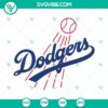 LA Dodgers logo SVG file suitable for Cricut machines. Dodgers team emblem in PNG, DXF, and EPS formats for crafts and DIY projects.