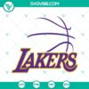 Lakers SVG design featuring LA Lakers logo, words "LA LAKERS", and Los Angeles Lakers emblem in SVG file format. Download now.