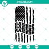 Las Vegas Raiders American flag SVG images for Raiders football fans in PNG and DXF formats.