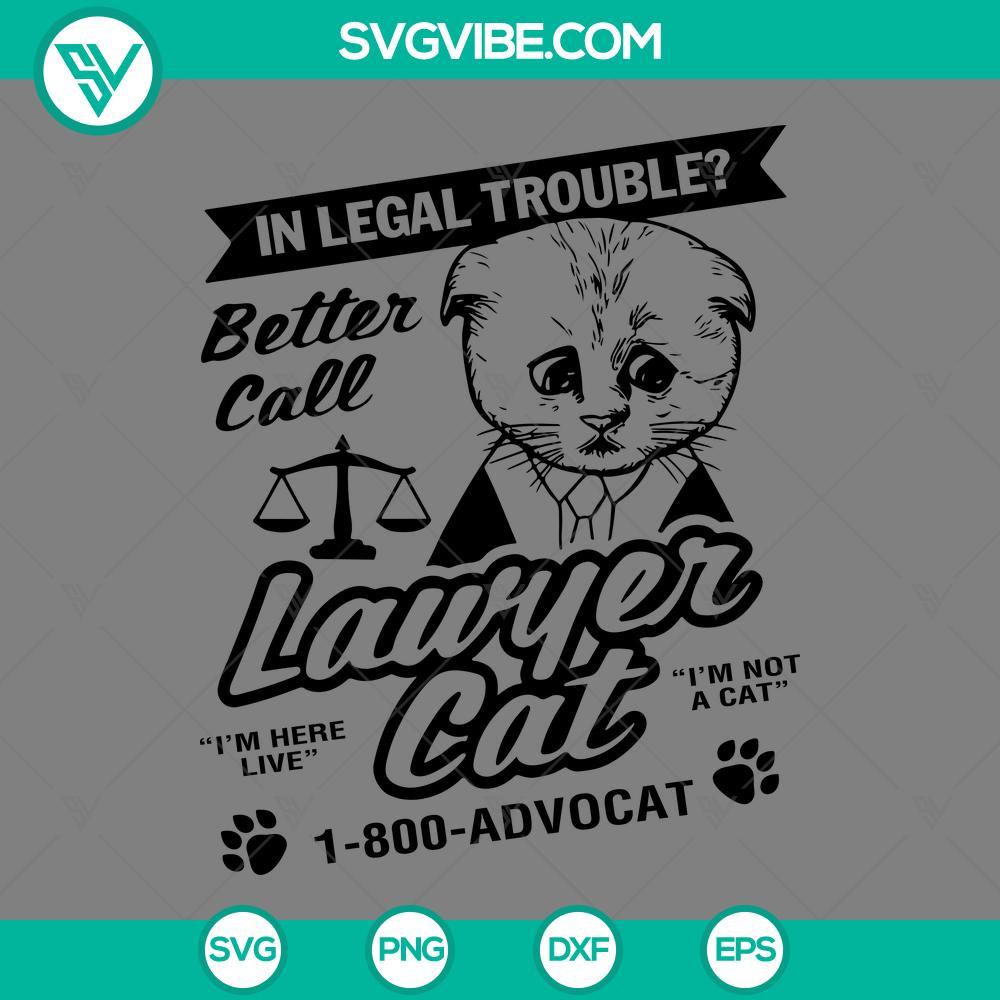 Lawyer Cat SVG, Cat Funny SVG PNG EPS DXF File Lawyer Cat SVG design, humorous cat lawyer digital download file in PNG, EPS, DXF format.