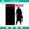 Leatherface SVG files with Texas Scarface design inspired by The Texas Chainsaw Massacre horror movie. Perfect for Halloween crafts or merchandise.