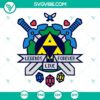Legends Live Forever Legend Of Zelda SVG Files - High-quality SVG, PNG, DXF, EPS digital download for die-hard fans of the iconic game.