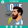 Leo Messi 10 Love digital SVG, PNG, EPS, DXF file with football player silhouette, heart and number 10 for craft projects and designs.