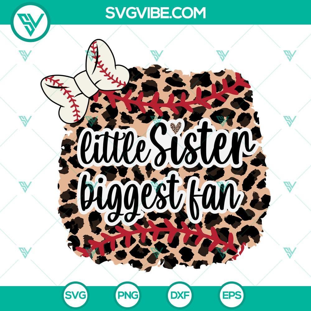 leopard-baseball-little-sister-biggest-fan-svg-png-dxf-eps-cut-files-for-cricut-silhouette-10-mockup.jpg Leopard baseball little sister SVG images for biggest fan, PNG DXF EPS cut file design for craft projects.