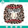 Leopard print tee-ball mom design with SVG and PNG files for t-shirt printing. Great for enthusiastic tee-ball moms.