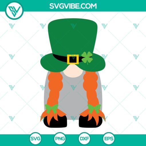 Leprechaun Gnome Couple SVG Image, Lucky Gnomes SVG Images, Cute St Patricks 1