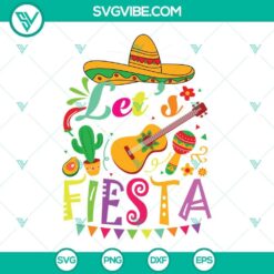 Cinco de Mayo fiesta design with Mexican guitar, cactus, and festive elements. Ideal for SVG, PNG, and DXF files.