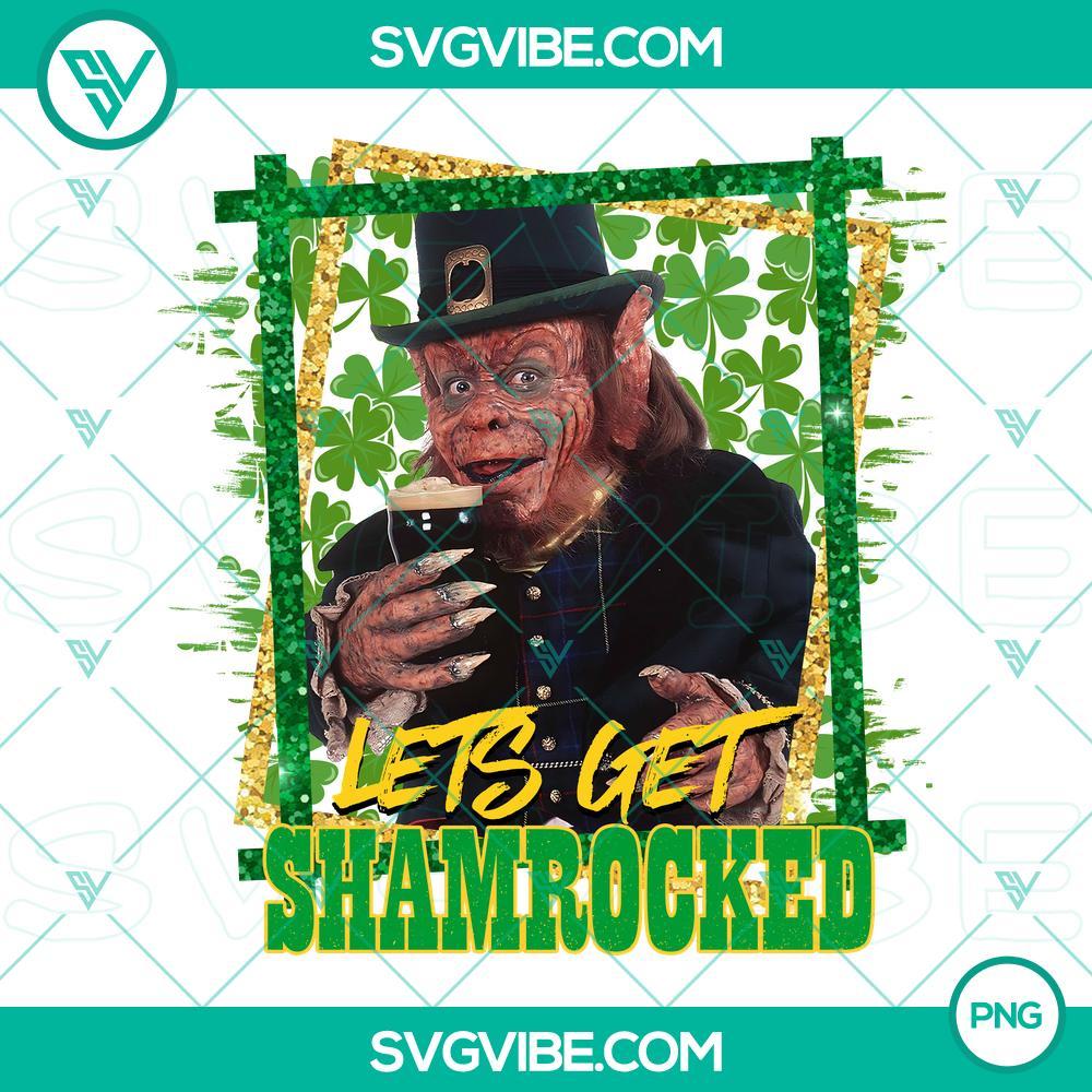 Let’s Get Shamrocked PNG Files, Leprechaun Happy St Patrick Day PNG File Leprechaun St. Patrick's Day PNG files, Let's Get Shamrocked design, festive and cheerful holiday graphics.