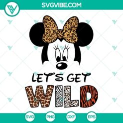 Disney Animal Safari Mickey Minnie SVG bundle with wild animal designs, ideal for crafting projects.