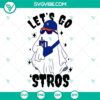 Boo Ghost Houston Astros Halloween SVG File with Let’s Go Astros design, perfect for PNG files. Great for Astros fans!