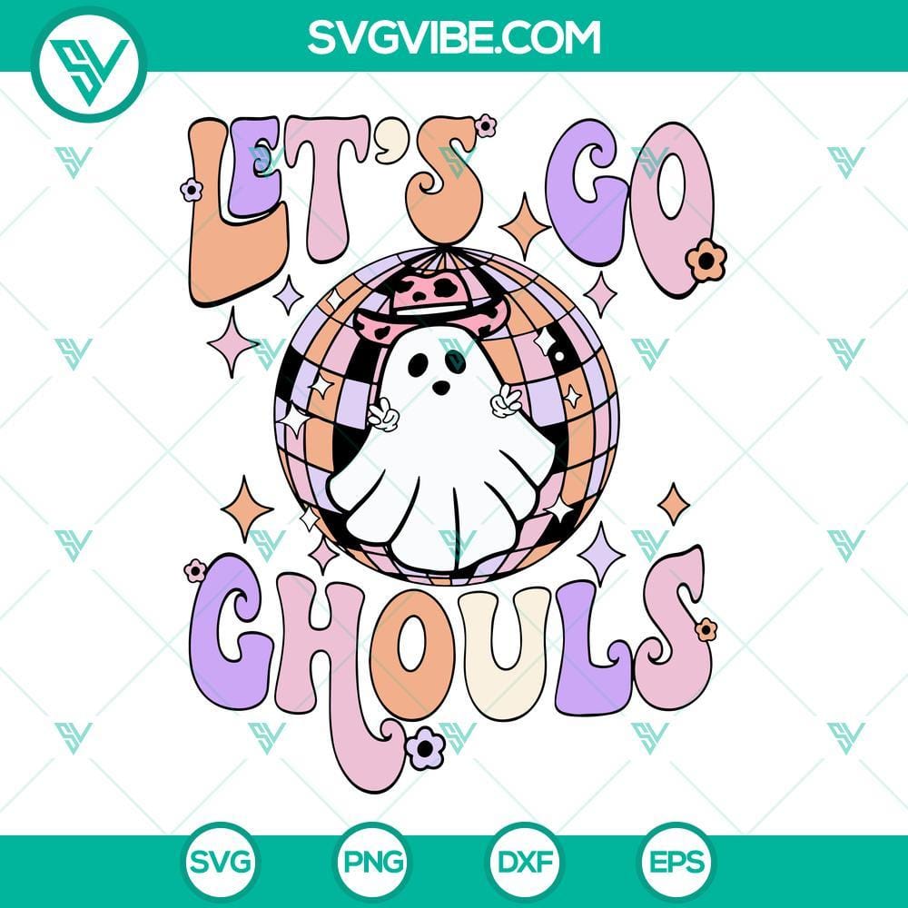 let-s-go-ghouls-svg-halloween-western-ghost-svg-png-dxf-eps-cut-files-for-cricut-silhouette-3-mockup.jpg Halloween themed Let’s Go Ghouls SVG image with a Western Ghost design, suitable for cutting in various formats like PNG, DXF, and EPS.