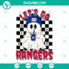 Texas Rangers baseball team Halloween-themed Boo Ghost SVG files, perfect for crafting and decorating during the spooky season.