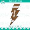 Dynamic lightning bolt football embroidery design for machines, sports-themed file. Ideal for sports apparel.