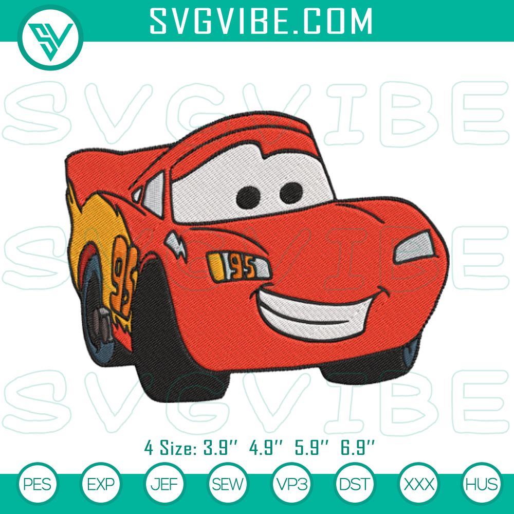 Lightning McQueen Cars Embroidery Designs, Stock Car Cartoon Embroidery Files Lightning McQueen Cars embroidery designs, stock car cartoon machine file - ideal for car themed crafting projects.