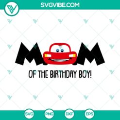 Lightning McQueen Mom And Dad Of Birthday Boy SVG Images, Disney Cars, Family Matching Shirts, Parents of Boy Birthday Party, Instant Download.