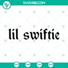 Lil Swiftie SVG image with Taylor Swift fan art design, ideal for Swiftie fans' creations.