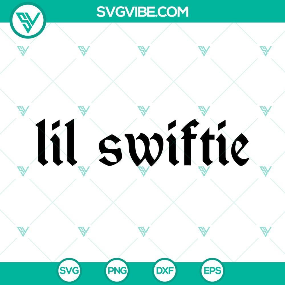Lil Swiftie SVG, Taylor Swift SVG, Swiftie Fan SVG Lil Swiftie SVG image with Taylor Swift fan art design, ideal for Swiftie fans' creations.