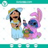 Lilo and Stitch Happy Easter Day SVG featuring Stitch in Easter theme. Ideal for crafting and digital projects.